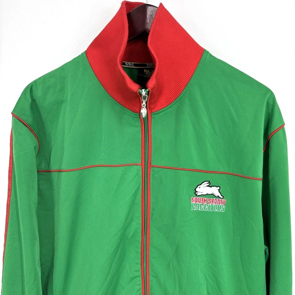 Vintage South Sydney Rabbitohs Authentic NRL Track Jacket 2004 Rugby Mens 2XL‎